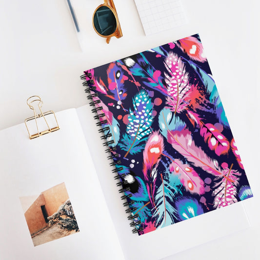 Colorful Feathers Notebook