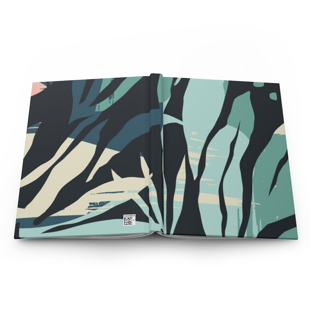 Aqua Love Hardcover notebook