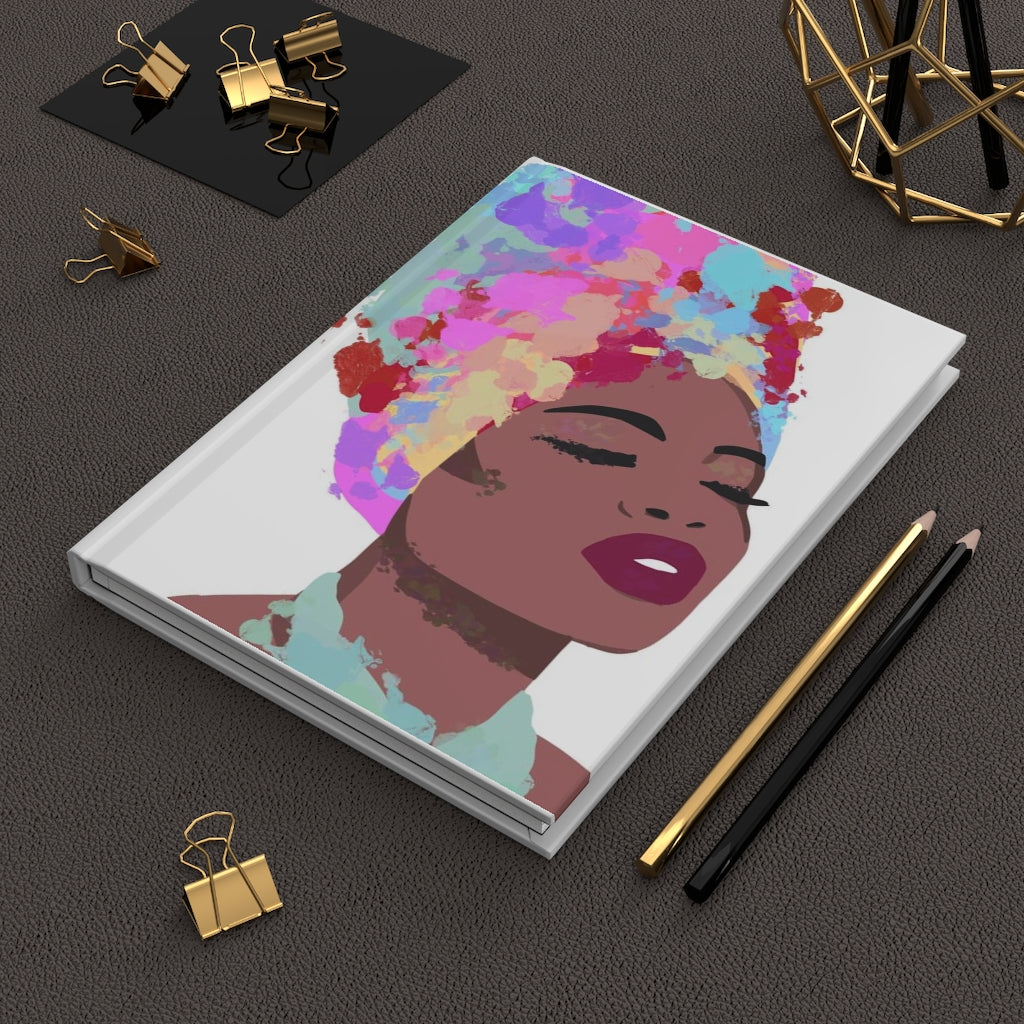 Colorful headwrap Hardcover notebook