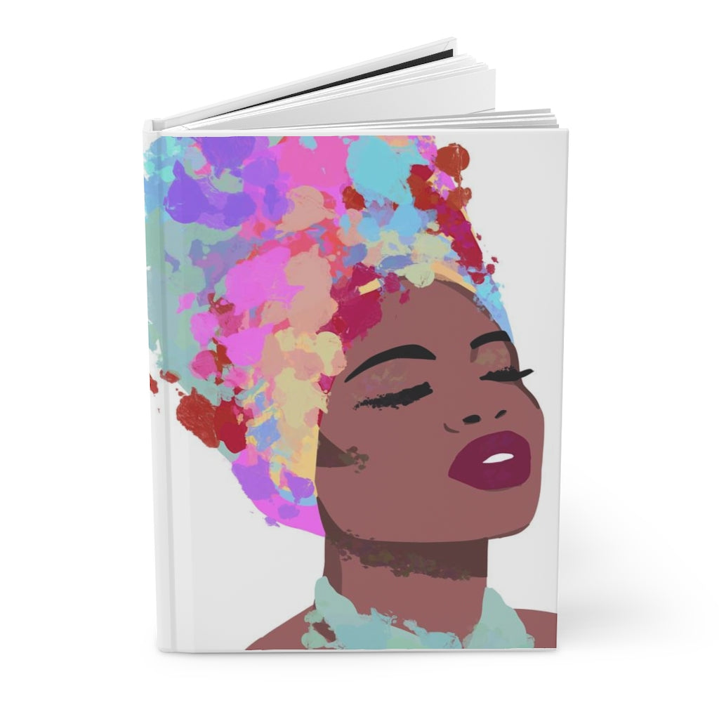 Colorful headwrap Hardcover notebook