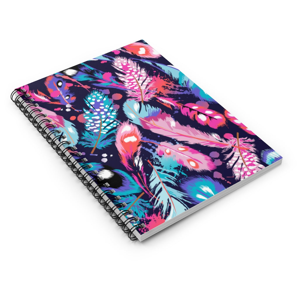 Colorful Feathers Notebook