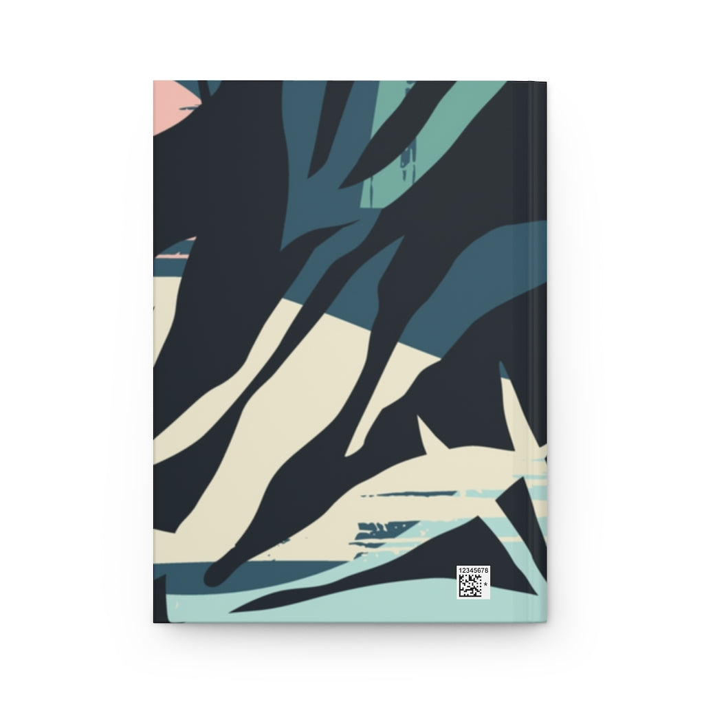 Aqua Love Hardcover notebook